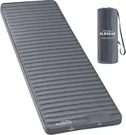 [Elegear] Air & Foam Camping Sleeping Pad, HexaFoam Camping Mattress Pad with Built-in Foot Pump Memory Foam Camp Pad 4-Season Camp Sleeping Mat for Travel/Car/Tent