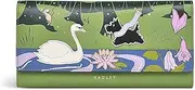 [RADLEY] London Into The Woods Women's Leather Matinee Wallet - Green Large Flapover Wallet, 19 Card Slots, Organizational Compartments, Bonsai, Compact