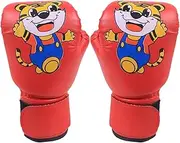 Kids Sparring Gloves | PU Leather Breathable Cartoon Pattern Junior Training Mitt - Training Sparring Gloves for Age 3-12 Years Youth, Boys and Girls for Punching Bag