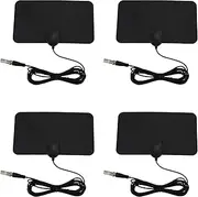 Mellisso 4X Flat HD Digital Indoor Zoom TV Antenna HDTV 50 Mile Range TVFox VHF UHF DVB
