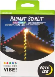 Nite Ize Radiant StarLit Rechargeable Lantern and String Lights for Outdoors