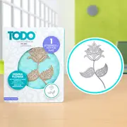 Todo Hotfoil Plate Henna Flower