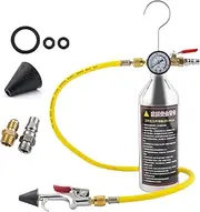 Nuhjytgf Flushing Kit For Air Conditioner | Air Conditioning Pipeline Cleaning Tool | High Performance Automotive AC Pipe Cleaner Tool With Gauge And Hose For Truck RV