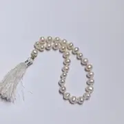 Natural Fresh Water Pearl Hand japa mala Guru Mala Meditation Mala 27 beads