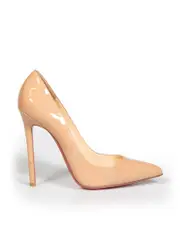 Beige Patent Pigalle Pumps
