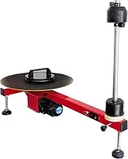 Electric Stretch Flat Film Wrapping Machine,Table Carton Wrapping Machine,Table Electric Pallet Wrap Dispensers,Speed 50 RPM,Turntable Diameter 40cm,for Stretch Film Wrap Roll(61cm)