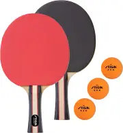 Performance 2 Player Ping Pong Set – 2 Table Tennis Rackets, 3 – 3 Star Orange B