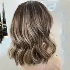 Ombre Brown Blonde Highlights Lace Frontal Wigs 13x4 Wigs for Women Human Hair
