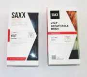 (2) New SAXX Slim Fit VOLT Boxer Brief Sz 2XL XXL Performance Sport Galaxy Oasis