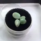 Faceted Beryl, A Grade Emerald, 4 Stones in This Lot, 3.85 Carats Oval, Pear