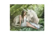 Anne Stokes Small Pure Heart Canvas Plaque (May Vary) (Small)