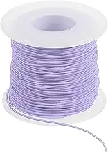 uxcell Elastic String for Bracelet 164 Ft/50 Meter Length 0.8 mm Dia, 1 Roll Sturdy Stretchy String Cord for Jewelry Making Necklace Beading Craft DIY, Light Purple