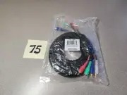 Component Video Audio Cable 5 RCA Gold 12ft