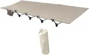 Zxpjkyu Portable Camping Cot Lightweight Foldable Bed for Outdoor Adventures