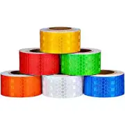 6 rollos de cinta reflectante cinta reflectora autoadhesiva de 1"x 60 pies