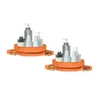 2X Orange Wall Rack Storage Shelf Bathroom Shower Makeup Caddy Organiser