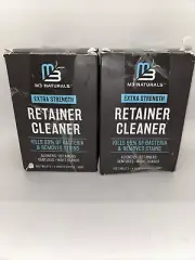 Lot Of 2 M3 Naturals Retainer And Denture Cleaner 240 Tablets Mint Extra Strengt