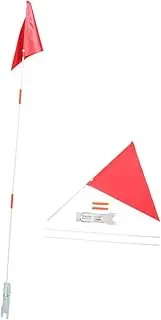 UPKOCH 2Pcs Bike Safety Flag with Fiberglass Pole Durable Easy to Install Bicycle Flags Enhances Visibility for Bikes for Advertising Team Events