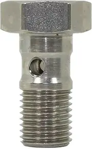Speedflow Steel Single Banjo Bolt, M8 x 1.0 Thread