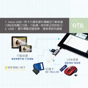 E-books T20 Micro USB 多功能複合式OTG讀卡機