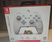 Super Mario White Power A Nintendo Switch Enhanced Wired Controller - NEW Sealed