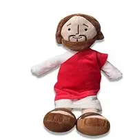 Jesus Plush, Cute Jesus Plush Doll, Stuffed Jesus Plushie Religious Christian Dolls for Party Supplies, Easter, Party Favors (C)