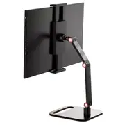 Portable Monitor Holder Tablet Stand Adjustable Portable Monitor Desktop Clamp Stand Black