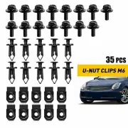 For Honda Bolts Body & U-nut Clips M6 Engine Cover Undertray Splash Shield Guard (for: MG)