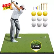 Golf Mat, 5X4Ft & 5X3Ft Golf Hitting Mats Practice Outdoor Indoor, Artificial Tu