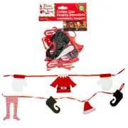 175cm Christmas Bunting Banner Elves Elf Clothesline Flag Wall Window Decoration