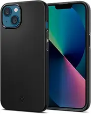 SPIGEN Thin Fit Case Designed for Apple iPhone 13 (2021)[6.1-inch] Exact Fit Ultra Slim Hard Cover - Black