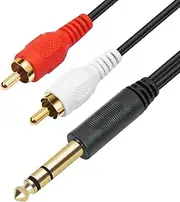 SiYear USB C to Dual RCA Audio Cable, 2RCA to USB Type C Aux Cord Stereo Y Splitter for Smartphone, Tablet, Laptop Link to Amplifier, Mixing Console, Speaker - 6.6FT/2m