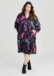 ts Taking Shape Dress Size 16 Natural Floral Bouquet style NWT