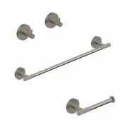 WS Bath Collections Klass WSBC 256890A Klass 4 Piece Bathroom - Nickel