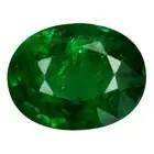 1.00 ct Best Oval Cut (7 x 5 mm) Tanzania Green Tsavorite Garnet Gemstone