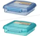 Sistema Ocean Bound, Plastic Small Split Container |350mL Food Storage-Container