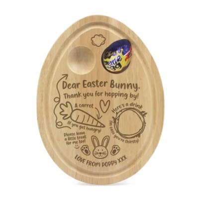 Personalised Easter Bunny Egg Board Breakfast Dippy Cup Thank You For Hopping