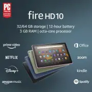 Fire HD 10 tablet, 10.1",1080p Full HD, 32 GB, Black new sealed fast shipping