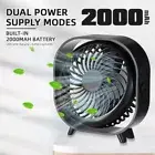 Rechargeable Mini USB Desk Fan Small Quiet USB Powered Portable Table Fan