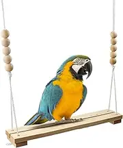 Chicken Swing Chicken Toy - Swing Pet Bird cage Swings Bird Stand Toy | Wood Stand | Toys for Chickens | Wood Enrichment Toys | Pet Supplies for Backyard
