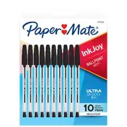 Paper Mate InkJoy 100 Ballpoint Pens Black 10 Pack