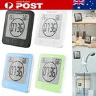 Digital Shower Timer Alarm Clock Bathroom Touchscreen Thermometer Humidity Meter