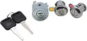 Car Door Lock Ignition Lock Cylinder Key Set/Fit for Isuzu NPR NQR NKR ELF 1994-2007 8-97035-293-0