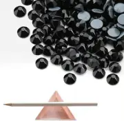 2880 Pack Hotfix Rhinestones, Flatback Round Gems Glass Stones Crystal