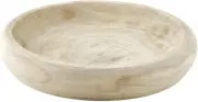 Wood Serving Bowl, Hand Carved Paulownia Wood Fruit Bowl / Wood Decor, 11.5" Lar