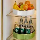 Plastic 360° Rotating Spice Rack Large Capacity Fruit Storage Tray for Home