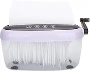 Paper Shredder for Home Office with Handle 10 Sheets Cross Cut Paper Mini Hand Crank A4 Paper Document Shredder for Paper/Notes/Bills/Portrait/Photos