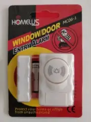 Homelus Security Burglar ALARM SENSOR STICK ON WINDOW DOOR ENTRY Set Loud NEW