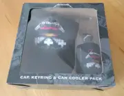 Metallica Cap, Keyring & Can Cooler Gift Set Master Of Puppets New In Box FP...
