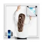 Magnetic Blackout Window Cover, 105" x 58" Portable Blackout Curtains for Bed...